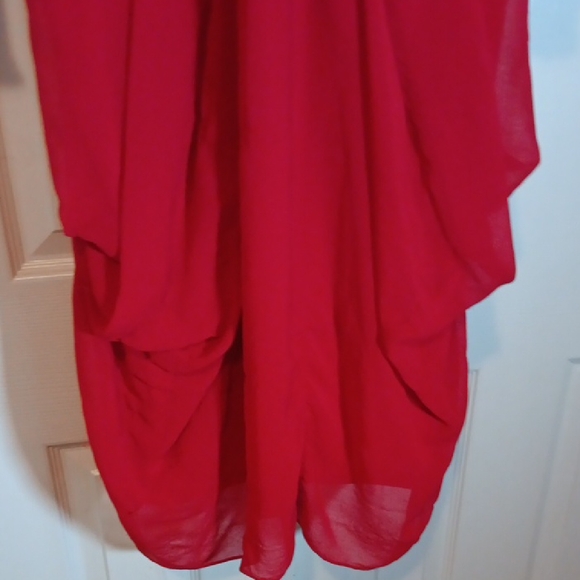 City Chic Vibrant Red Dress - S (16) - Picture 7 of 8
